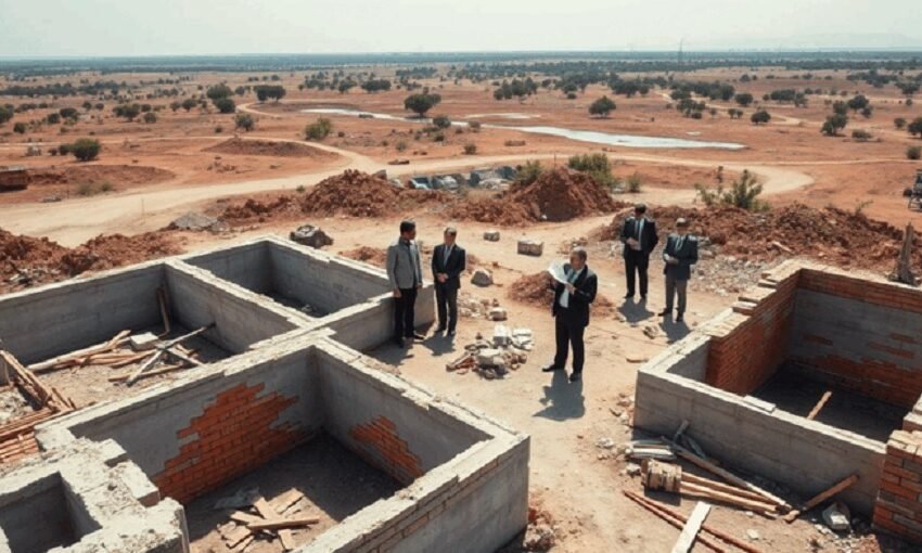 Illegal plotting done on government land in Lucknow