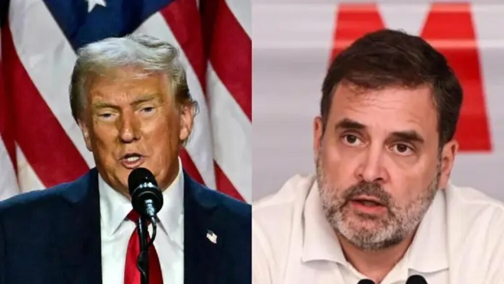 Rahul Gandhi spoke in Trump's language