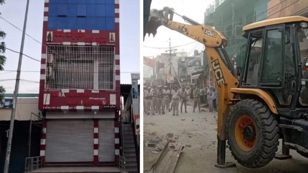 bulldozer runs on illegal encroachment of Changur's close