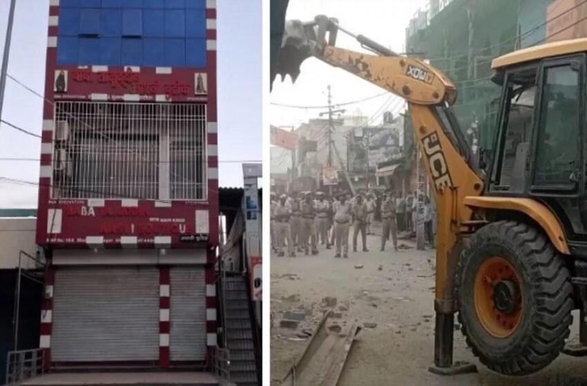 bulldozer runs on illegal encroachment of Changur's close